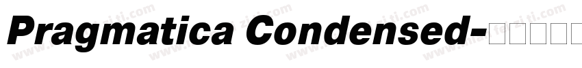 Pragmatica Condensed字体转换